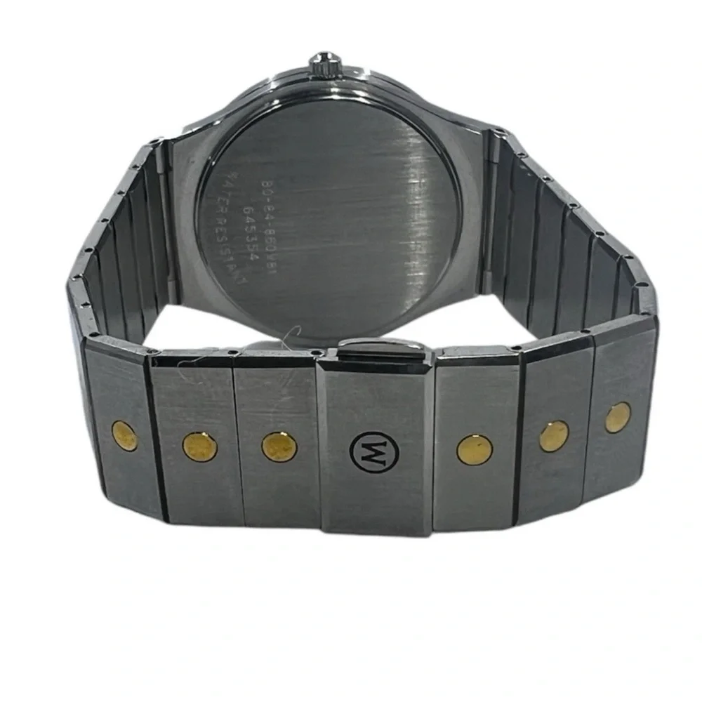 RARE Movado Triple Date Calendar  Watch 80-84-860V81 32mm W/ Original Box & Card